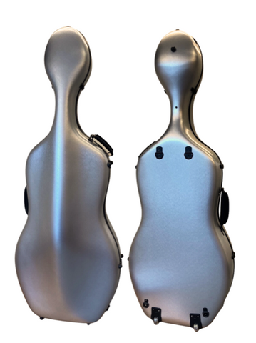 D Z Strad Scratch Resistant Cello Case - Silver