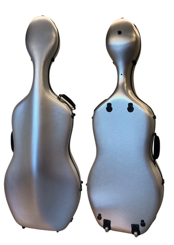 D Z Strad Scratch Resistant Cello Case - Silver