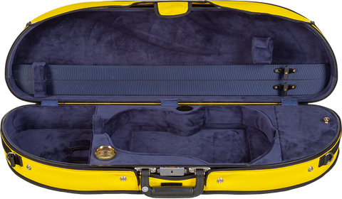 (3/4 Size) Bobelock Puffy Half-Moon Violin Case  (Many Colors Available)