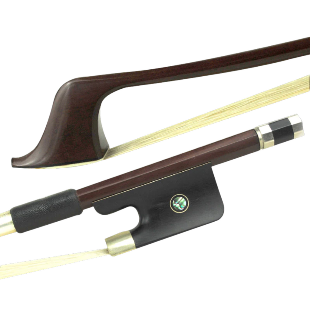 D Z Strad Cello Bow- Model 300- Brazilwood with Ebony Parisian Eye Frog