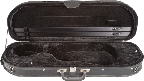 Core Crescent Shaped Violin Case (4/4 Size) - Black