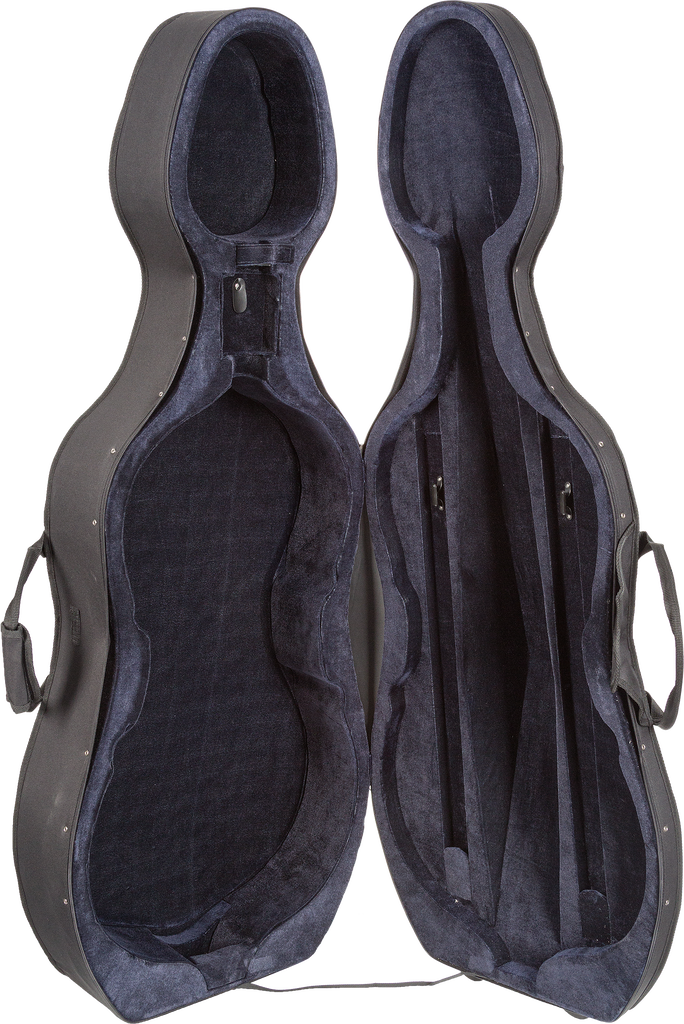 DZ Strad Black Fabric Foam Cello Case