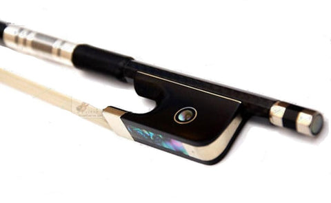 D Z Strad- Model N302 - Carbon Fiber Viola Bow w/ Ebony Parisian Eye Frog