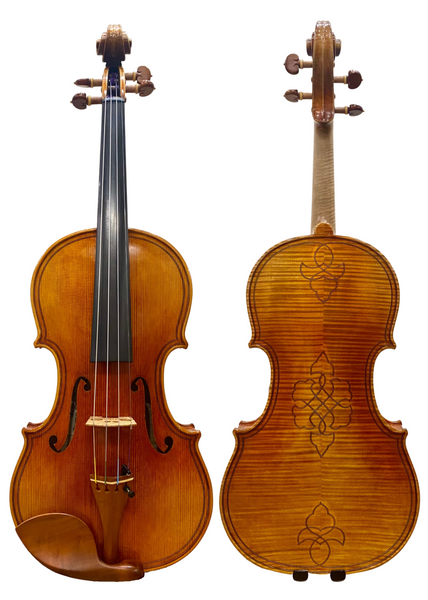 Gasparo da Salò ラベルのオールドバイオリン　ダブルパープリング‼️ Gasparo da Salò ラベルのオールドバイオリン ダブルパープリング