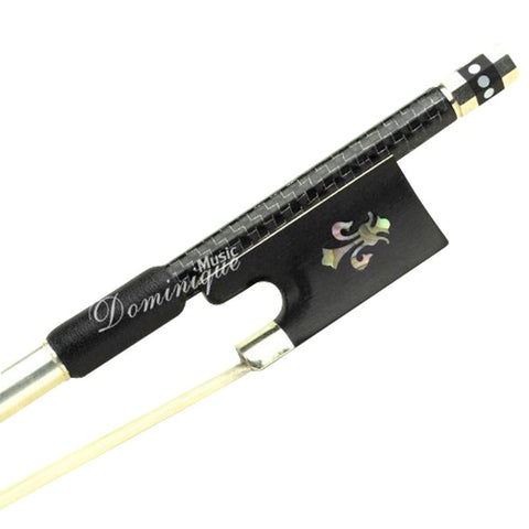 D Z Strad Violin Bow - Master Model - Silver-Braided Carbon Fiber with Ebony Frog