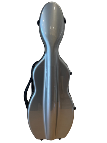 D Z Strad Cello Shaped Violin Case (4/4 Size) - Graphite Gray
