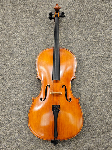 D Z Strad Cello - Model 500 - Light Antiquing Cello Outfit Handmade by Prize Winning Luthiers (1/2 Size) (Pre-owned)