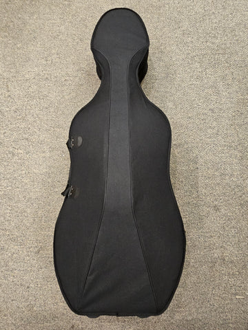 DZ Strad Black Fabric Foam Cello Case (4/4 Size)