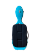 D Z Strad Cello Shaped Violin Case (4/4 Size) - Aqua