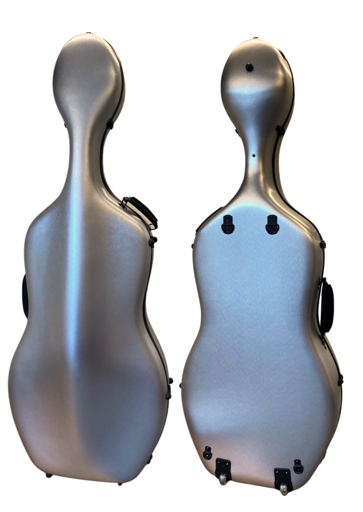 D Z Strad Scratch Resistant Cello Case - Silver