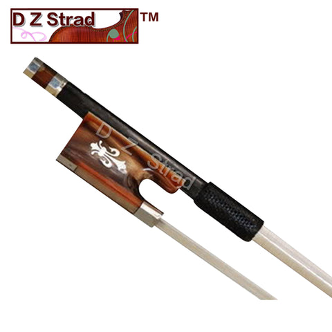 D Z Strad Violin Bow - Model 601 - Carbon Fiber with Ox Horn Fleur-de-Lis Frog