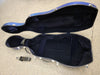 D Z Strad Fiberglass Cello Case (3/4 Size) - Blue