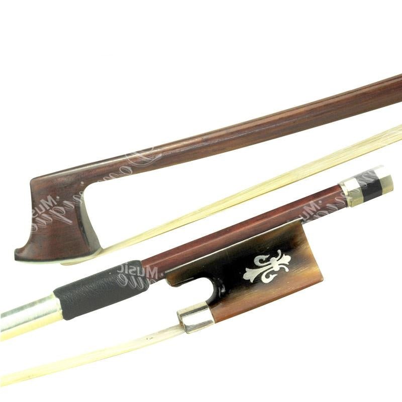 D Z Strad Violin Bow - Model 524 - Brazilwood with Ox Horn Fleur-de-Lis Frog