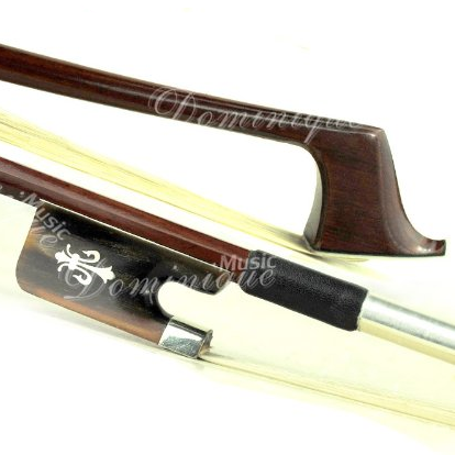 D Z Strad Cello Bow- Model 525- Brazilwood Bow w/ Ox Horn Frog (Full Size 4/4)