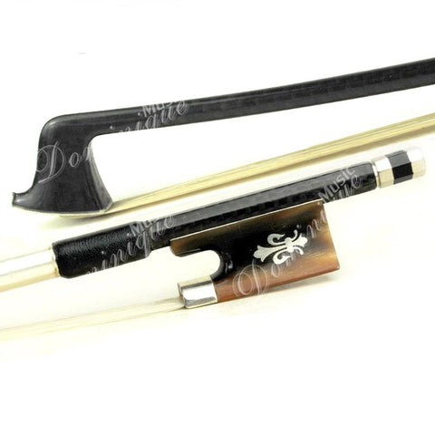 D Z Strad Violin Bow - Model 550 - Carbon Fiber Bow with Ox Horn Fleur-de-Lis Frog
