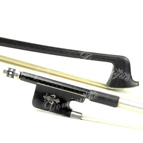 D Z Strad Cello Bow - Model 756 - Braided Carbon Fiber Bow with Ebony Fleur-de-lis Frog