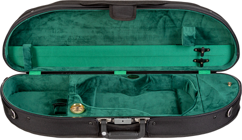 (1/2 Size) Bobelock Wood Half-Moon Violin Velour Suspension Case   (Many Colors Available)