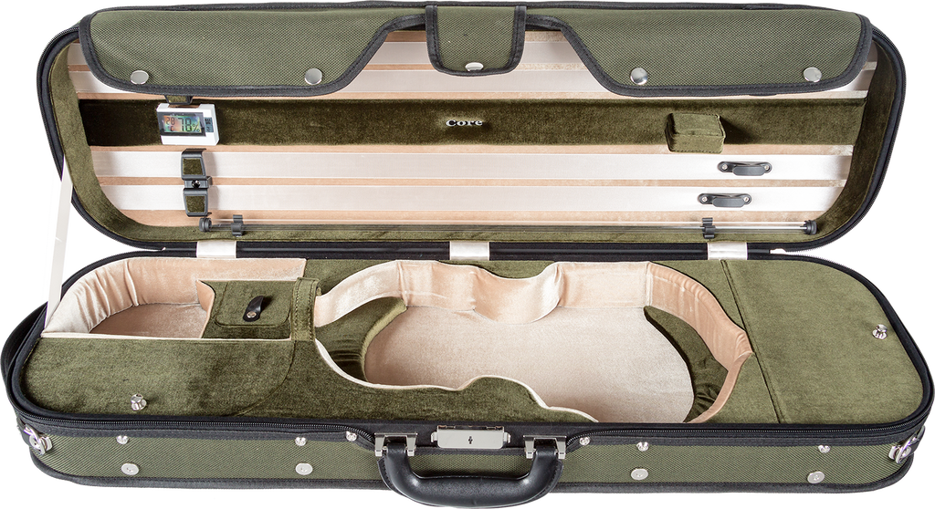 Core Two-Tone Violin Case - Green (4/4 Size)