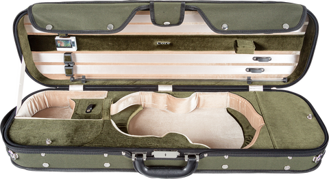 Core Two-Tone Violin Case - Green (4/4 Size)