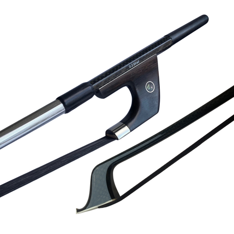 D Z Strad- Carbon Fiber German Style Bass Bow w/ Black Horsehair (3/4)